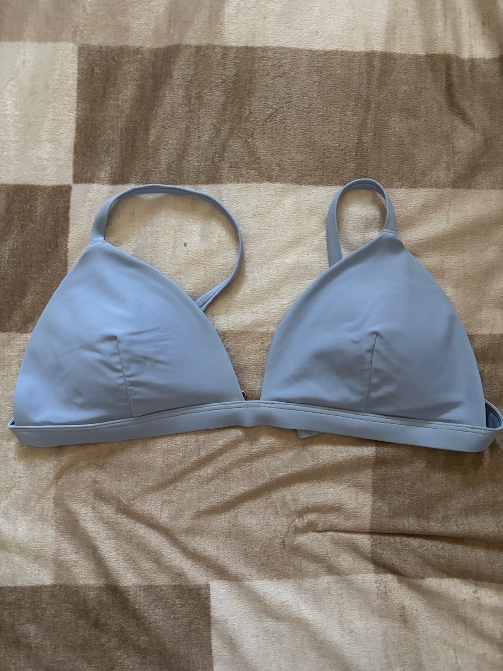 Hollister Pale Blue Triangle Swim Top